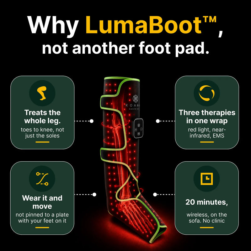 Koanna® LumaBoot™ for Burning Feet & Stiff Legs
