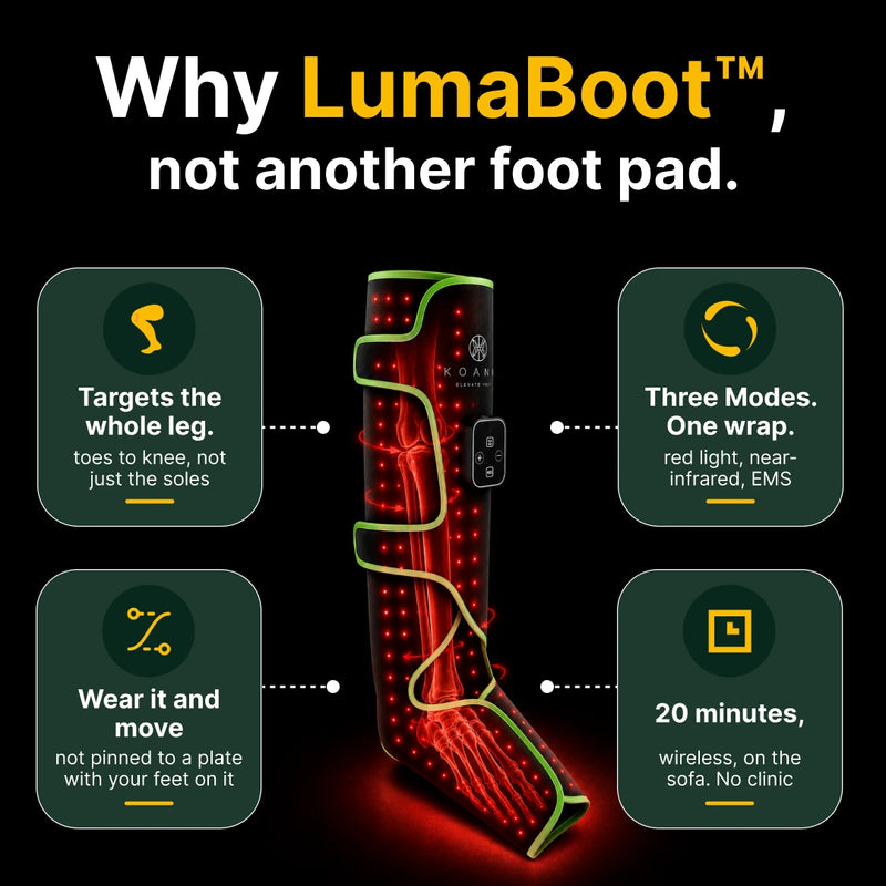 Koanna® LumaBoot™ for Burning Feet & Stiff Legs