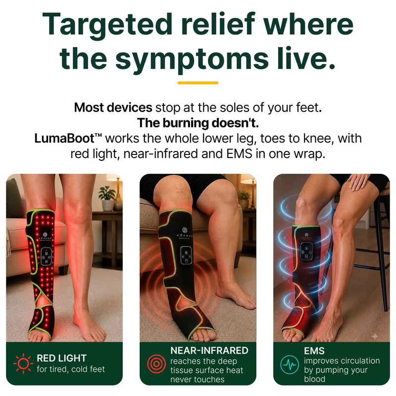 Koanna® LumaBoot™ for Burning Feet & Stiff Legs