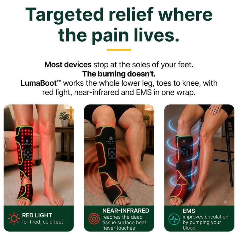 Koanna® LumaBoot™ for Burning Feet & Stiff Legs