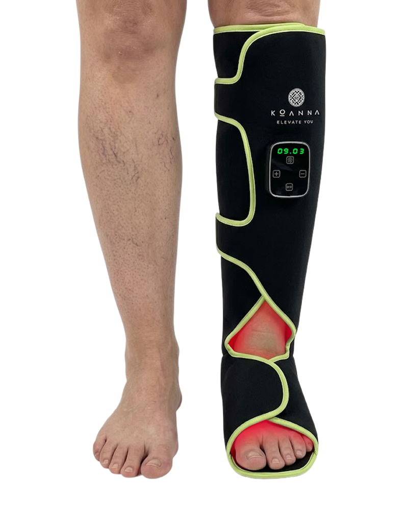 Koanna LumaBoot worn on a lower leg