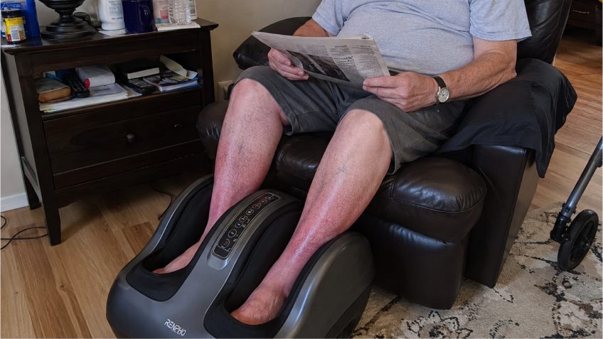 Foot circulation plates and massagers